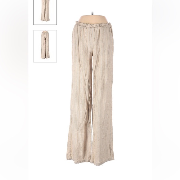 Linen wide leg pants - Picture 1 of 5